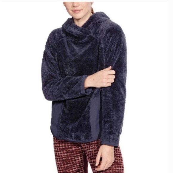 Nike Tops - Nike Sherpa Therma Fleece Training Pullover Hoodie Dark Purple Women's M